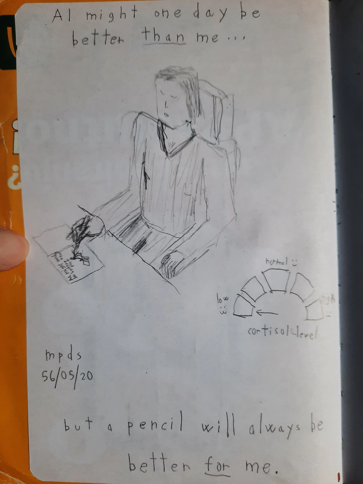 Why I refuse to use AI image generators (pencil-drawn image)