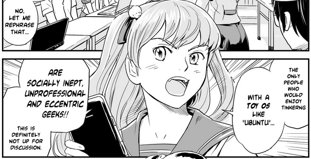 Akiha denigrates the good name of Ubuntu users when espousing the benefits of Windows